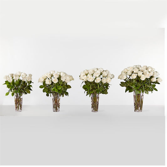 Long Stem White Rose Bouquet – Daisy Day Florist, Avondale Estates GA