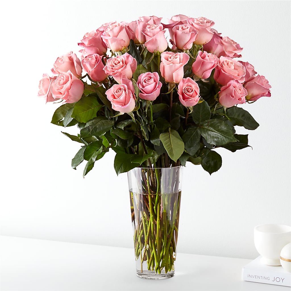 Long Stem Pink Rose Bouquet – Daisy Day Florist, Avondale Estates GA