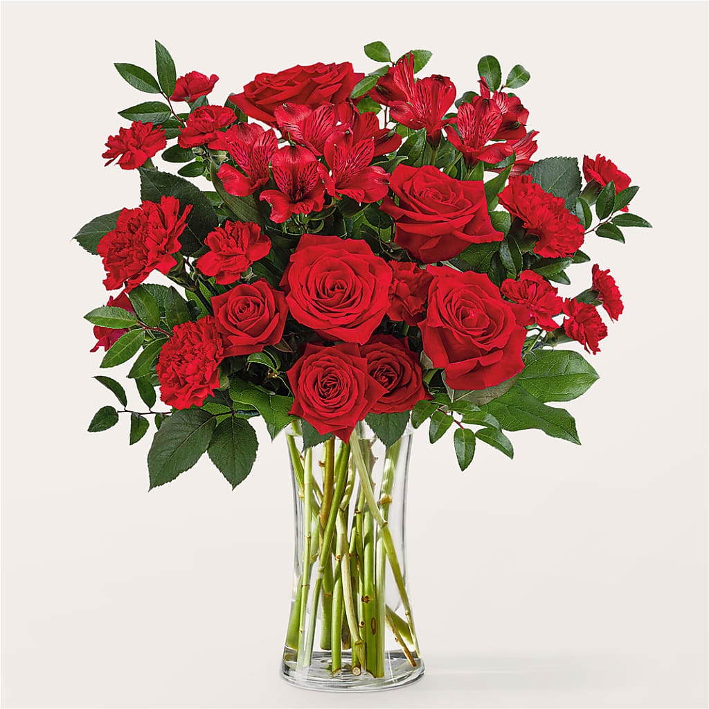 Brilliant Ruby Bouquet – Daisy Day Florist, Avondale Estates GA