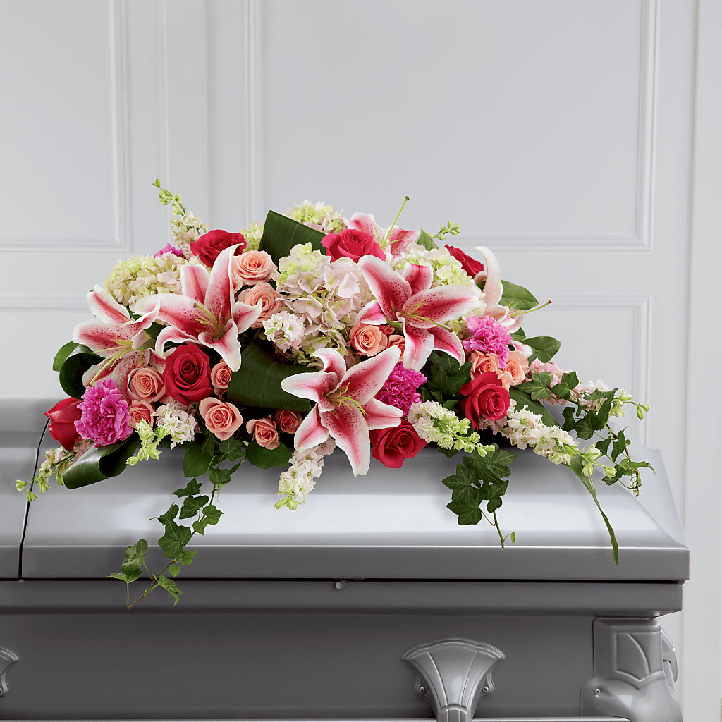 Splendid Grace Casket Spray – Daisy Day Florist, Avondale Estates GA