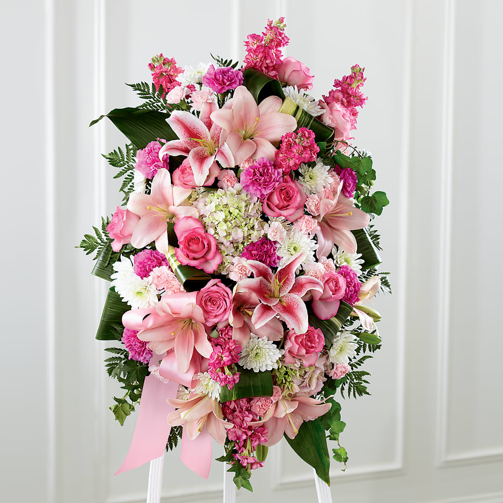 Comforting Standing Spray – Daisy Day Florist, Avondale Estates GA