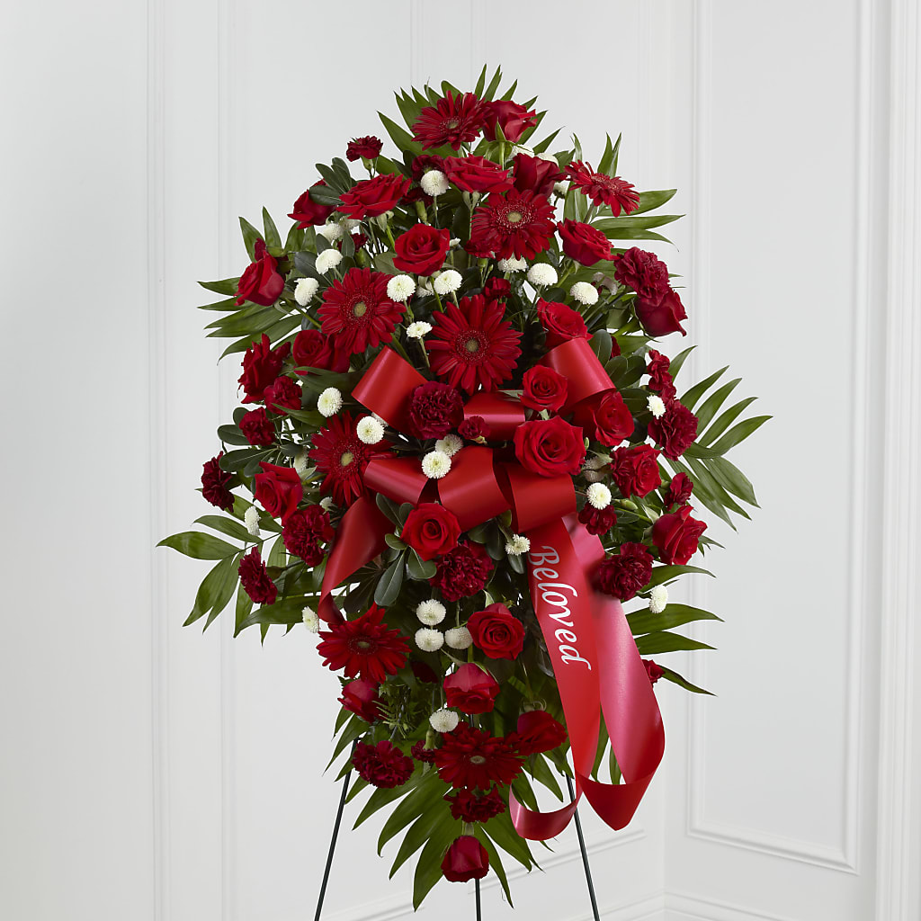 Treasured Memories Standing Spray – Daisy Day Florist, Avondale Estates GA