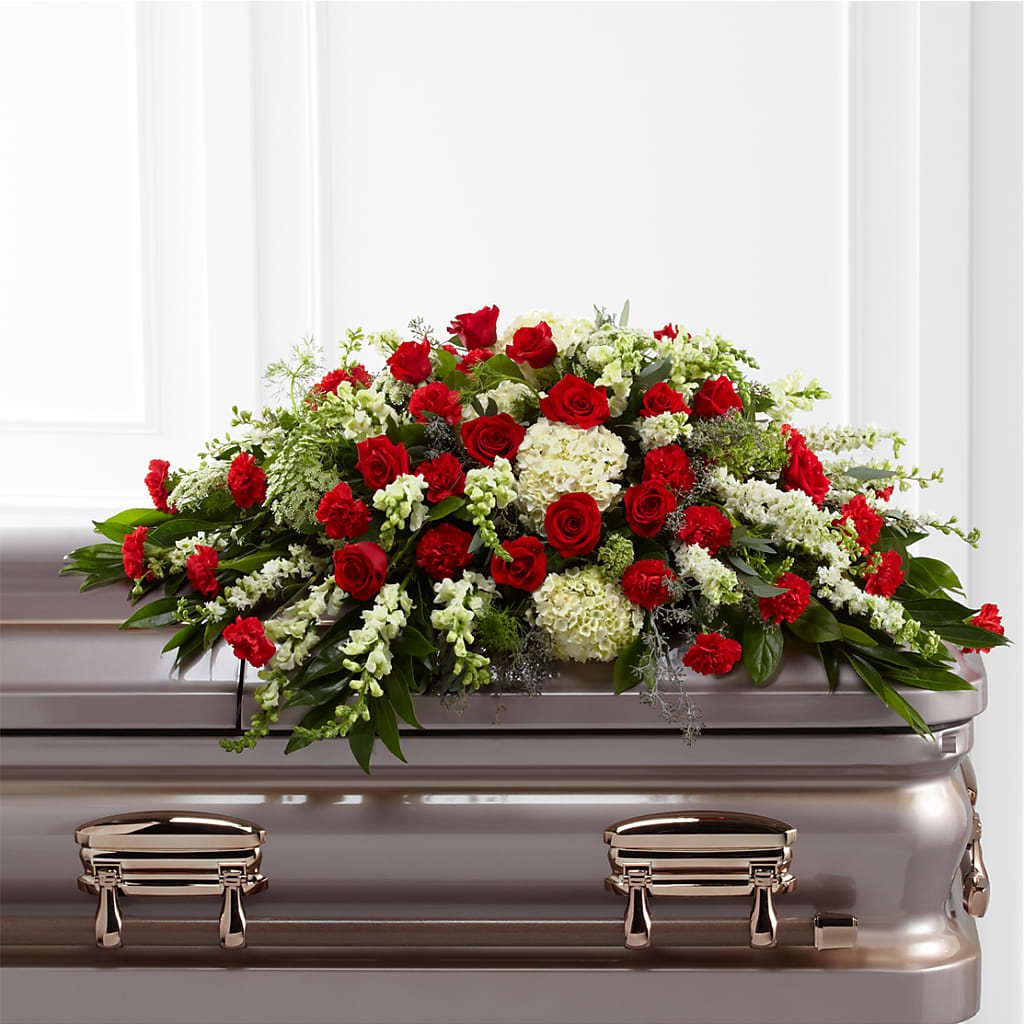 Sincerity Casket Spray – Daisy Day Florist, Avondale Estates GA