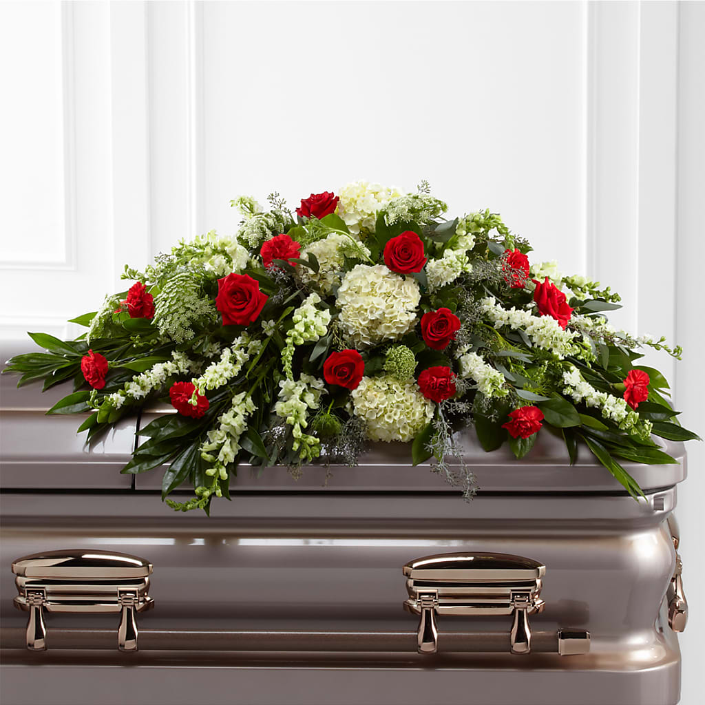 Sincerity Casket Spray – Daisy Day Florist, Avondale Estates GA