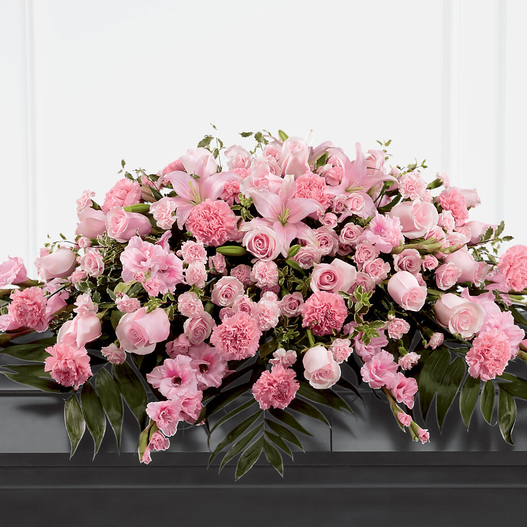 Garden of Comfort Casket Spray (Standard) – Daisy Day Florist, Avondale Estates GA