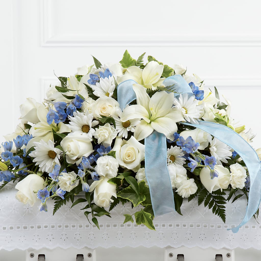 Tender Treasure Casket Spray – Daisy Day Florist, Avondale Estates GA