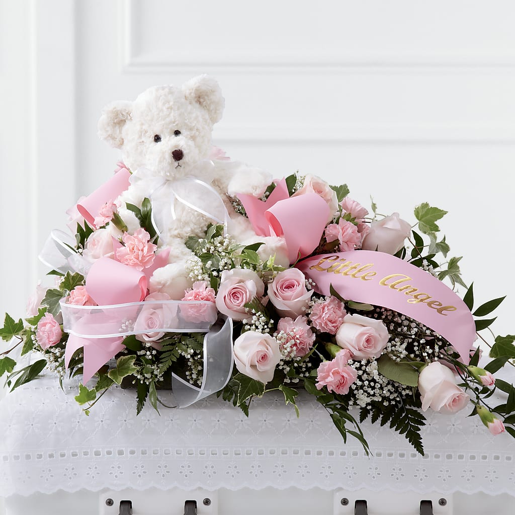 Touch of Sympathy Casket Spray – Daisy Day Florist, Avondale Estates GA