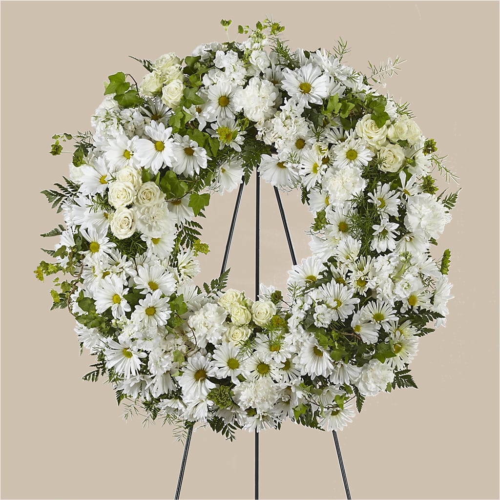 Faithful Wishes Wreath – Daisy Day Florist, Avondale Estates GA