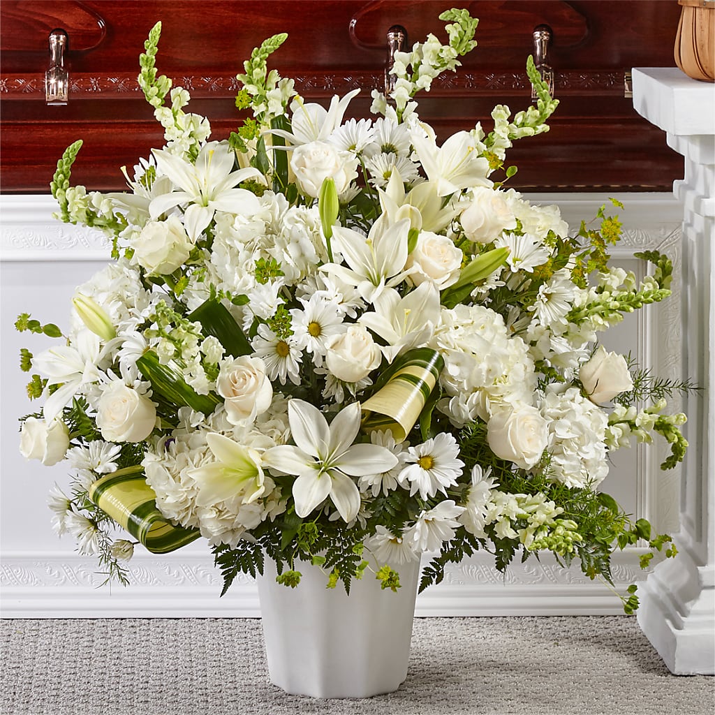 Thoughts of Tranquility Floor Basket – Daisy Day Florist, Avondale Estates GA