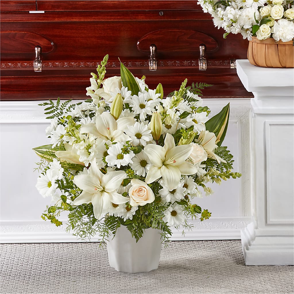 Thoughts of Tranquility Floor Basket – Daisy Day Florist, Avondale Estates GA