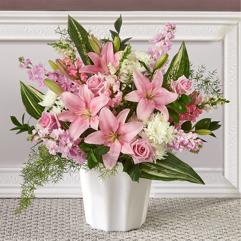 Simply Serene Floor Basket – Daisy Day Florist, Avondale Estates GA