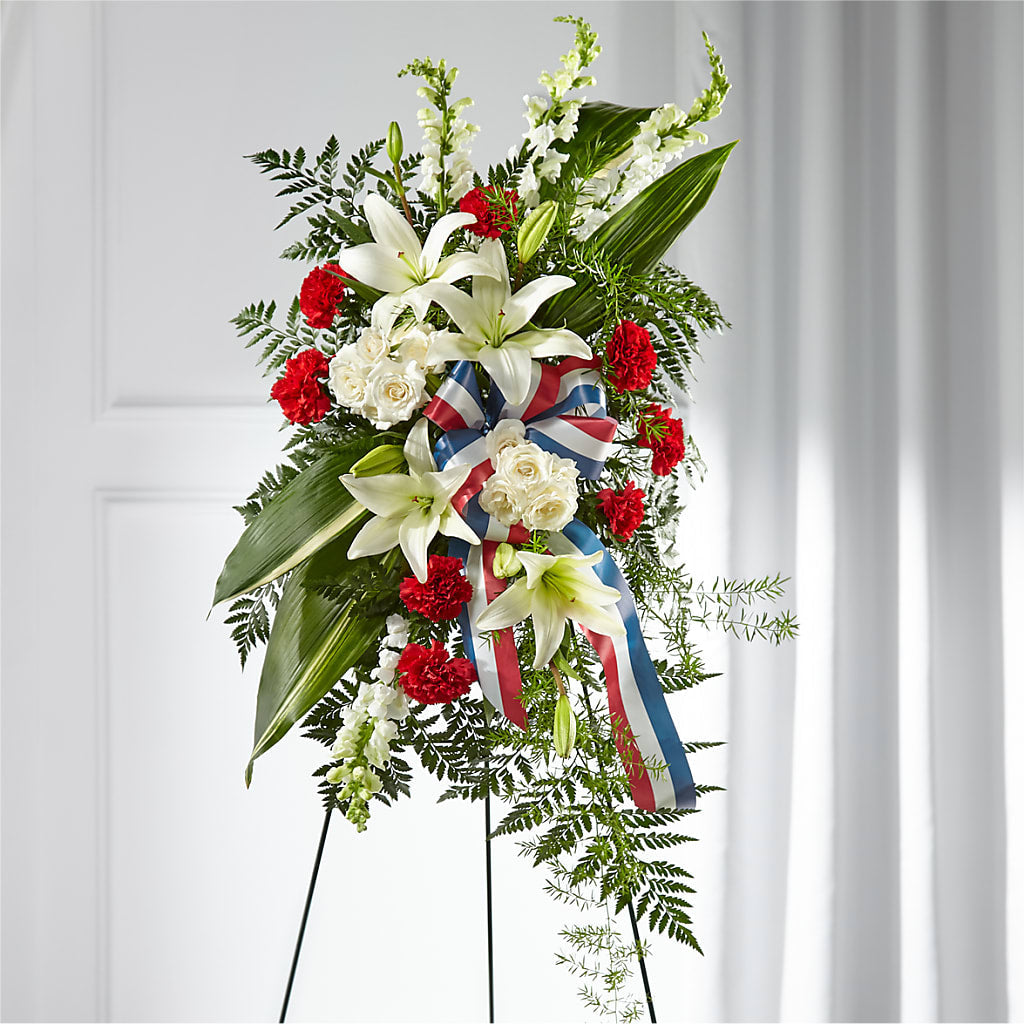 Stars of Life Standing Spray – Daisy Day Florist, Avondale Estates GA