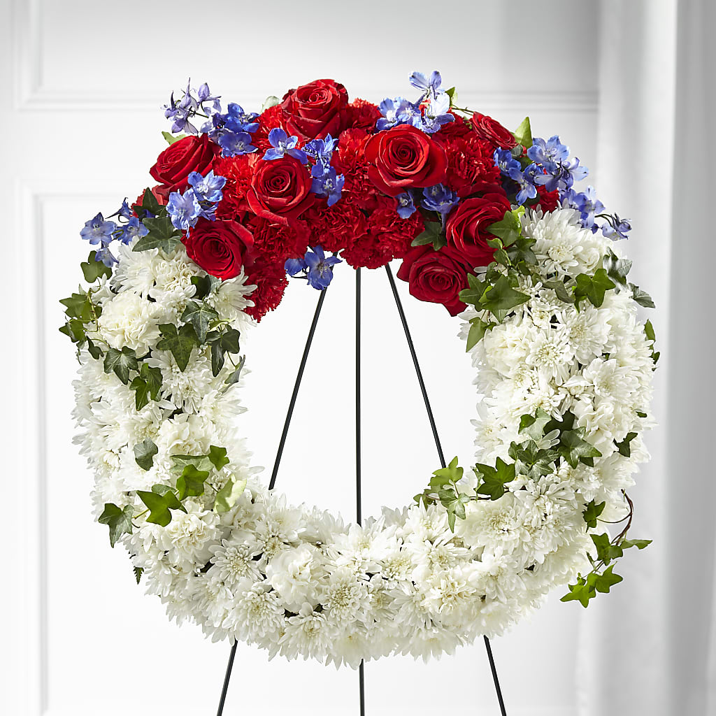 Patriotic Passion Wreath – Daisy Day Florist, Avondale Estates GA