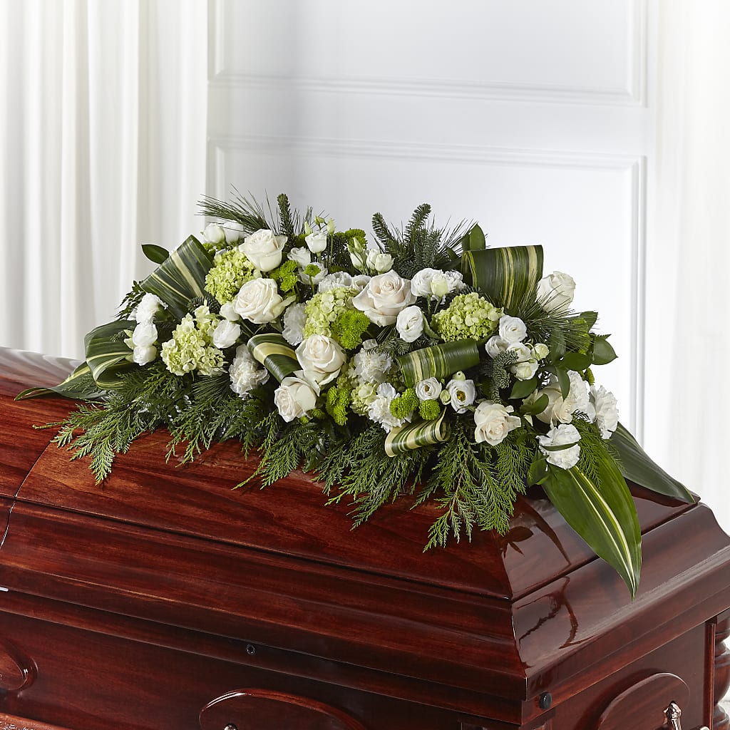 Hopeful Gesture Casket Spray – Daisy Day Florist, Avondale Estates GA