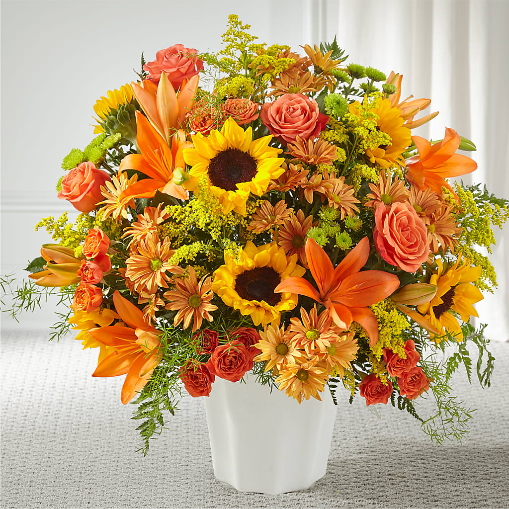Harvest Thoughts Floor Basket – Daisy Day Florist, Avondale Estates GA