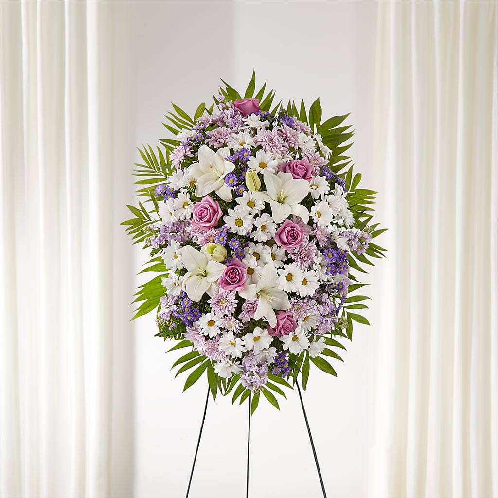 Surrounded by Love Standing Spray – Daisy Day Florist, Avondale Estates GA