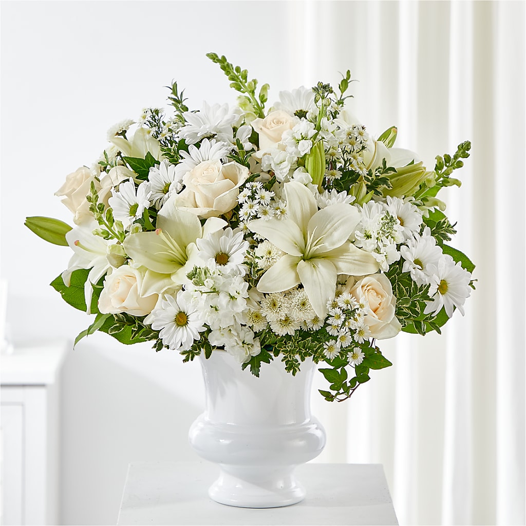 Uplifting Urn Arrangement – Daisy Day Florist, Avondale Estates GA