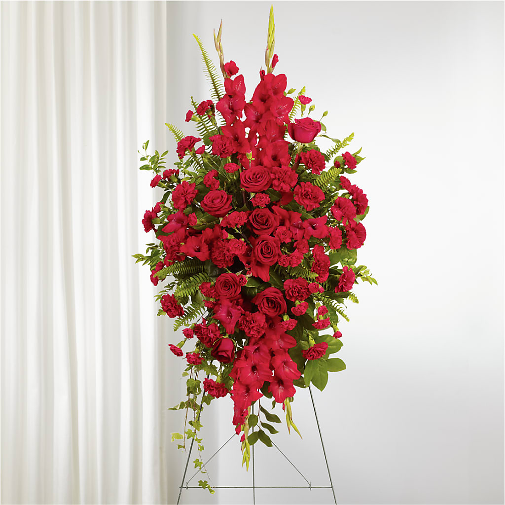 From the Heart Standing Spray – Daisy Day Florist, Avondale Estates GA