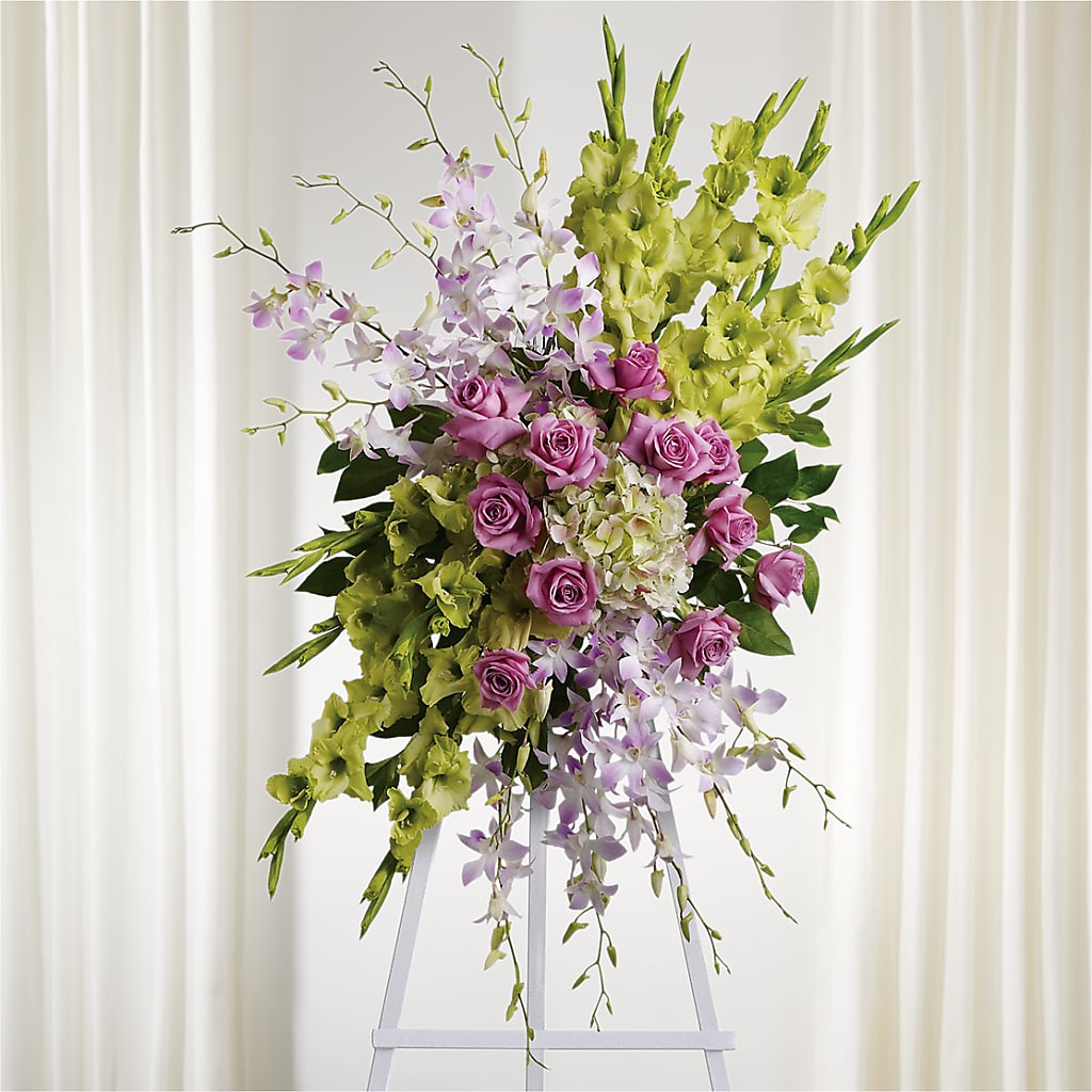 Lasting Legacy Standing Spray – Daisy Day Florist, Avondale Estates GA