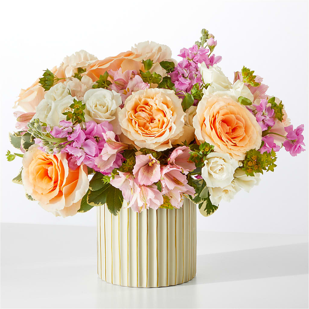 Paradise Bouquet with Ivory Vase – Daisy Day Florist, Avondale Estates GA