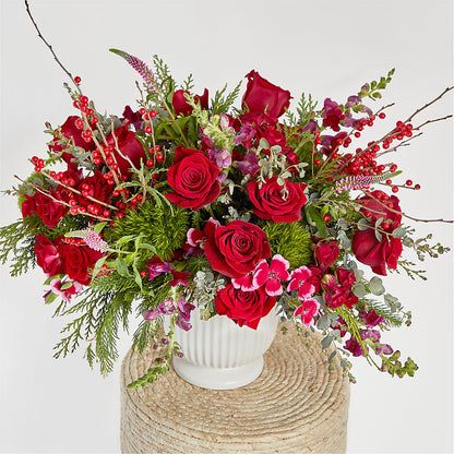 Big Red Bow Bouquet –  Daisy Day Florist, Avondale Estates GA