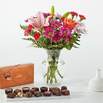 Light of My Life Bouquet and Chocolate Bundle –  Daisy Day Florist, Avondale Estates GA