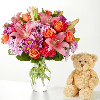 One and Only Bouquet and Bear Bundle –  Daisy Day Florist, Avondale Estates GA