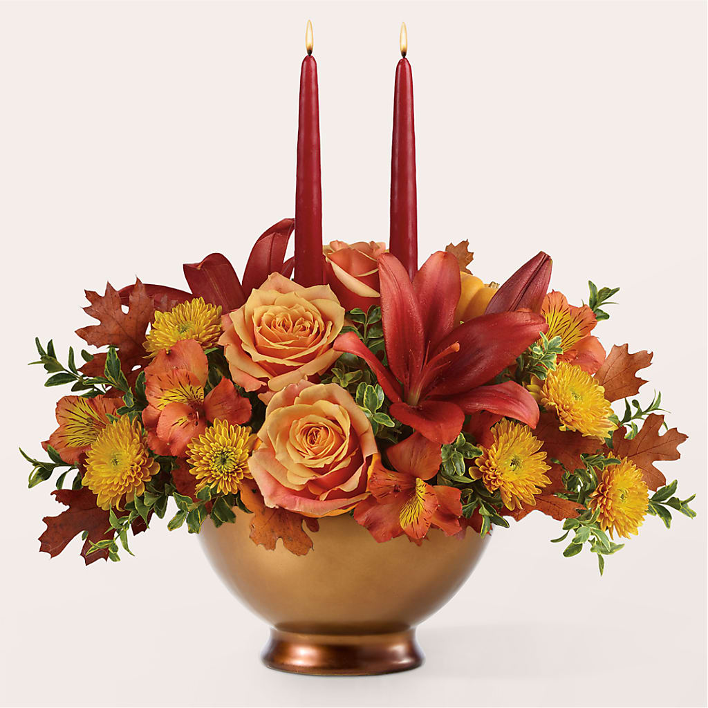 Harvest Table Centerpiece –  Daisy Day Florist, Avondale Estates GA