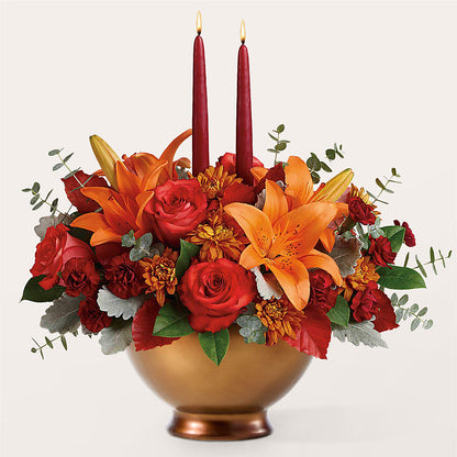 Fruits of Fall Centerpiece –  Daisy Day Florist, Avondale Estates GA