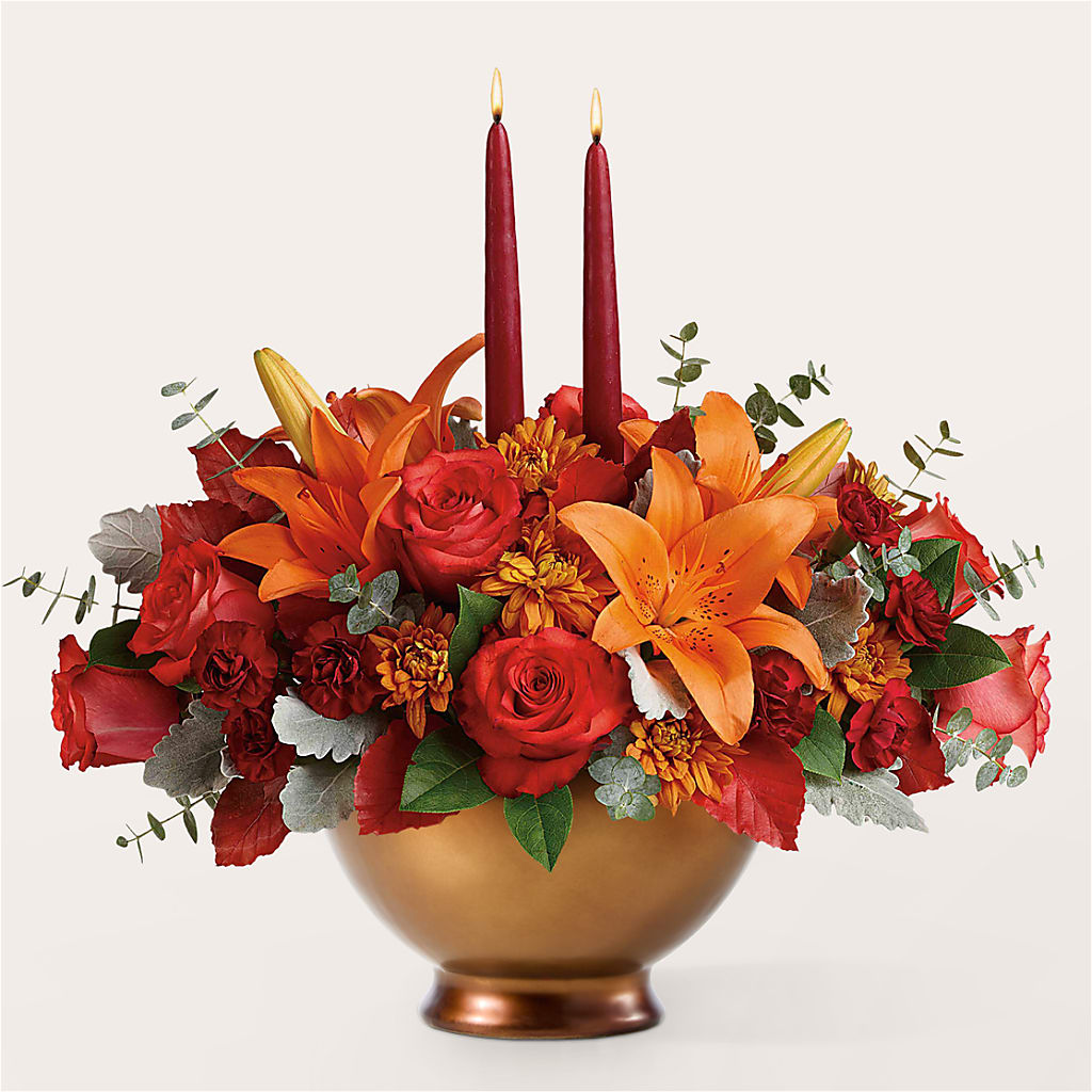 Fruits of Fall Centerpiece –  Daisy Day Florist, Avondale Estates GA