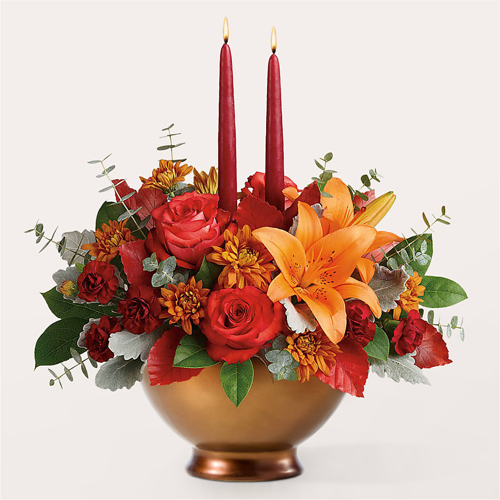 Fruits of Fall Centerpiece –  Daisy Day Florist, Avondale Estates GA