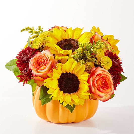Golden Gourd Pumpkin Bouquet –  Daisy Day Florist, Avondale Estates GA