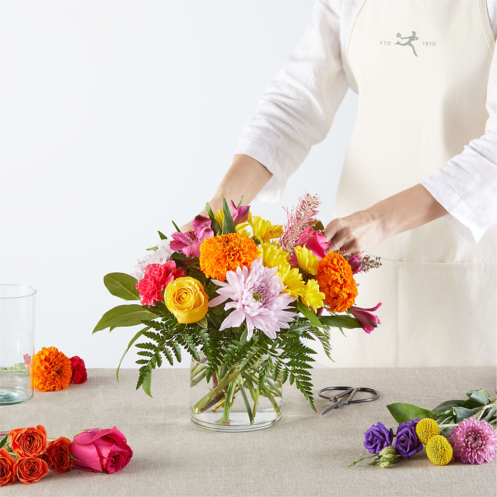 Feast of Color – A Florist Original –  Daisy Day Florist, Avondale Estates GA