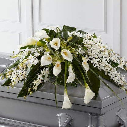 Angel Wings Casket Spray –  Daisy Day Florist, Avondale Estates GA