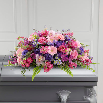 Glorious Garden Casket Spray –  Daisy Day Florist, Avondale Estates GA