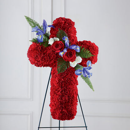 Faithful Hero Floral Cross –  Daisy Day Florist, Avondale Estates GA