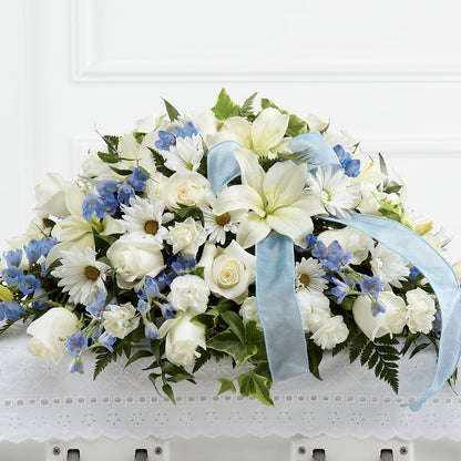 Tender Treasure Casket Spray –  Daisy Day Florist, Avondale Estates GA