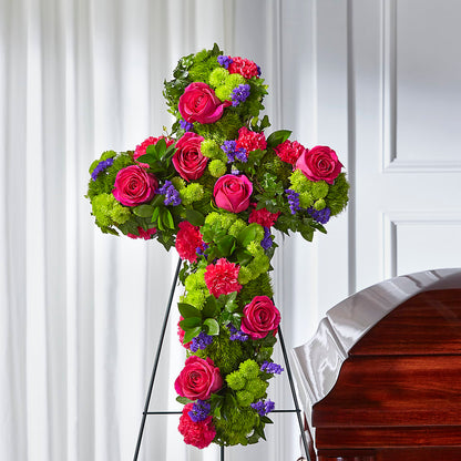 Tribute Rose Floral Cross –  Daisy Day Florist, Avondale Estates GA