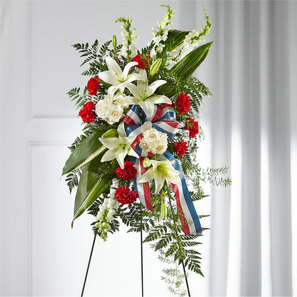 Stars of Life Standing Spray –  Daisy Day Florist, Avondale Estates GA