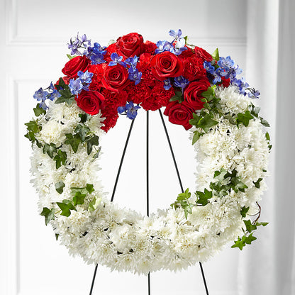 Patriotic Passion Wreath –  Daisy Day Florist, Avondale Estates GA
