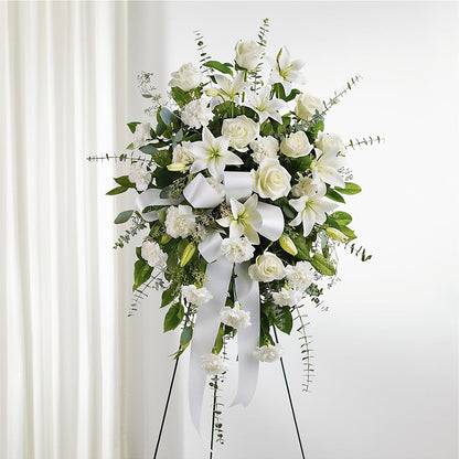 With Care Standing Spray –  Daisy Day Florist, Avondale Estates GA