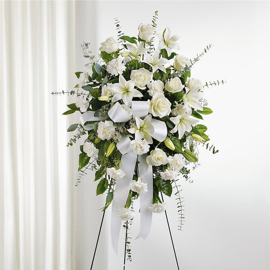 With Care Standing Spray –  Daisy Day Florist, Avondale Estates GA