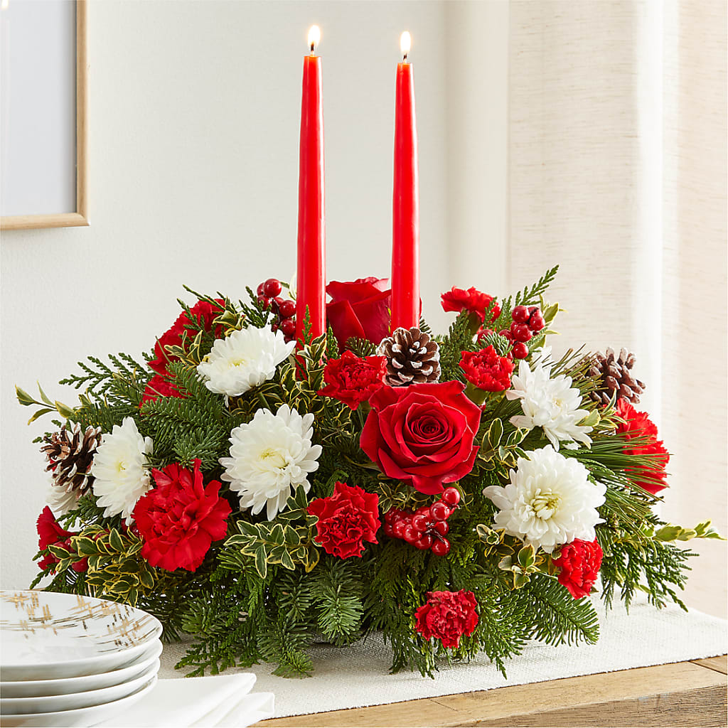 Holiday Soiree Centerpiece –  Daisy Day Florist, Avondale Estates GA