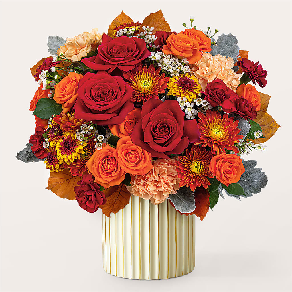 Merlot Bouquet with Ivory Vase –  Daisy Day Florist, Avondale Estates GA