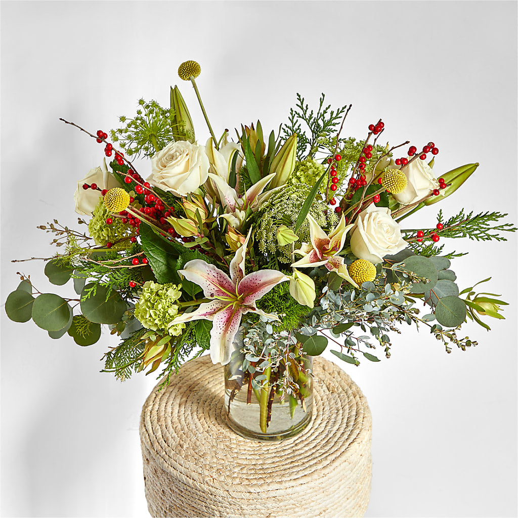 Berry & Bright Bouquet –  Daisy Day Florist, Avondale Estates GA