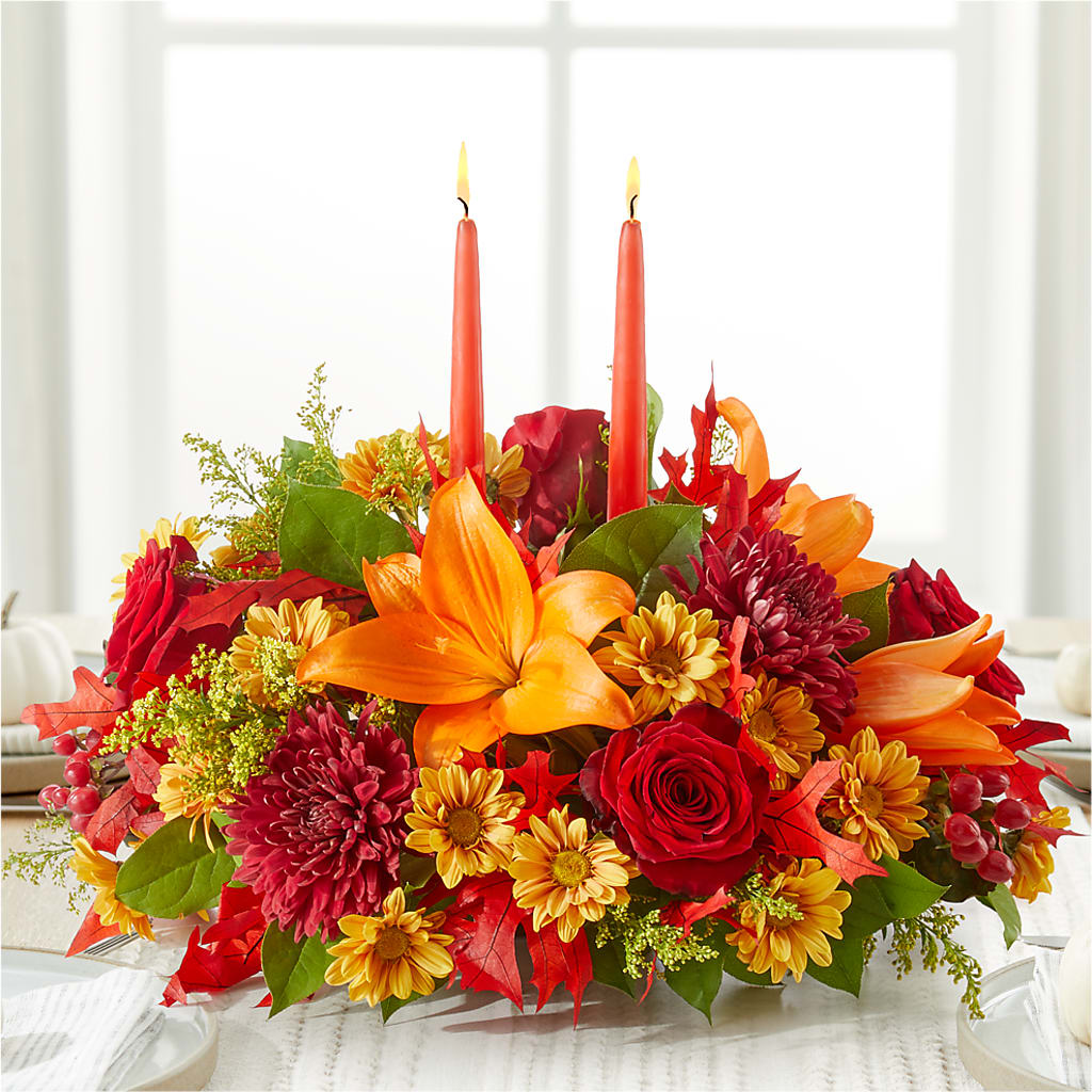 Autumn's Embrace Centerpiece –  Daisy Day Florist, Avondale Estates GA